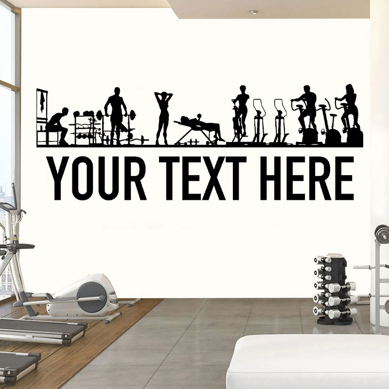 Calcomanías de pared para pers - Crossfit Workout With Equipment reseña y precio
