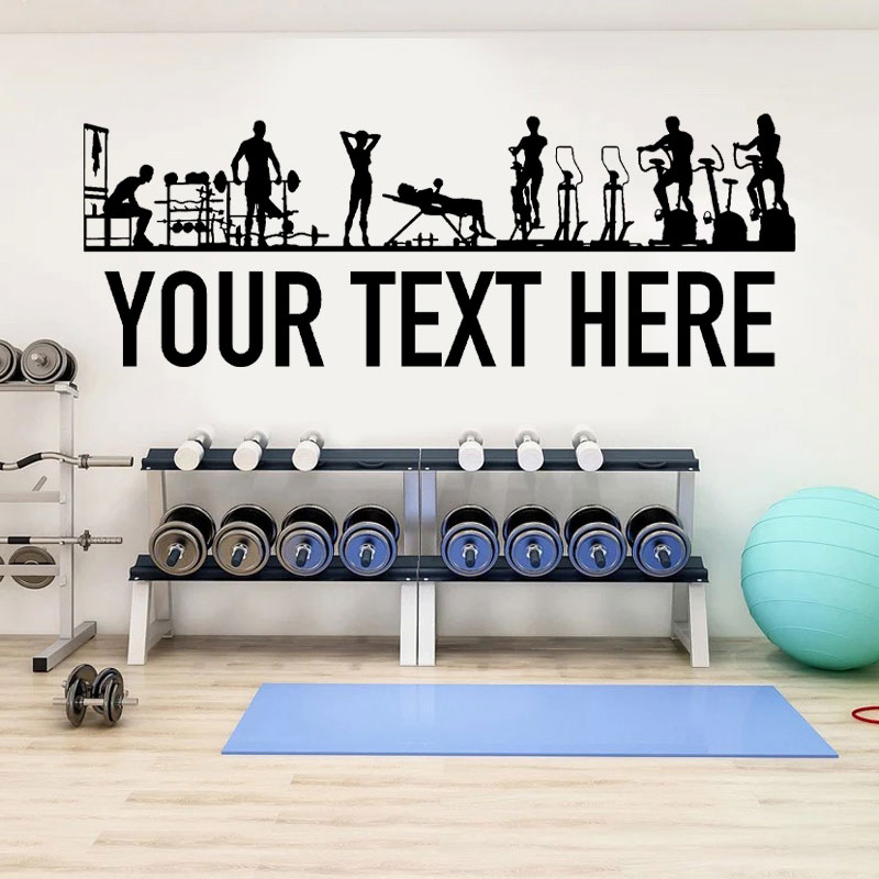 Calcomanías de pared para pers - Crossfit Workout With Equipment reseña y precio